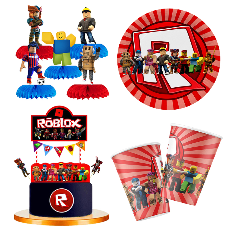 Gaming Accessories Roblox - Robot Theme Birthday Party Paper Cup