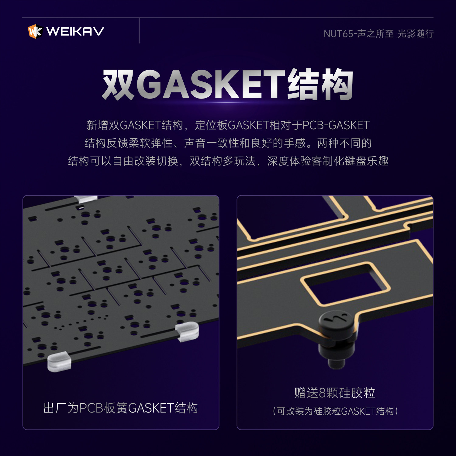 New Weikav Nut65 Aluminum Mech - đánh giá và giá Gaming Accessories