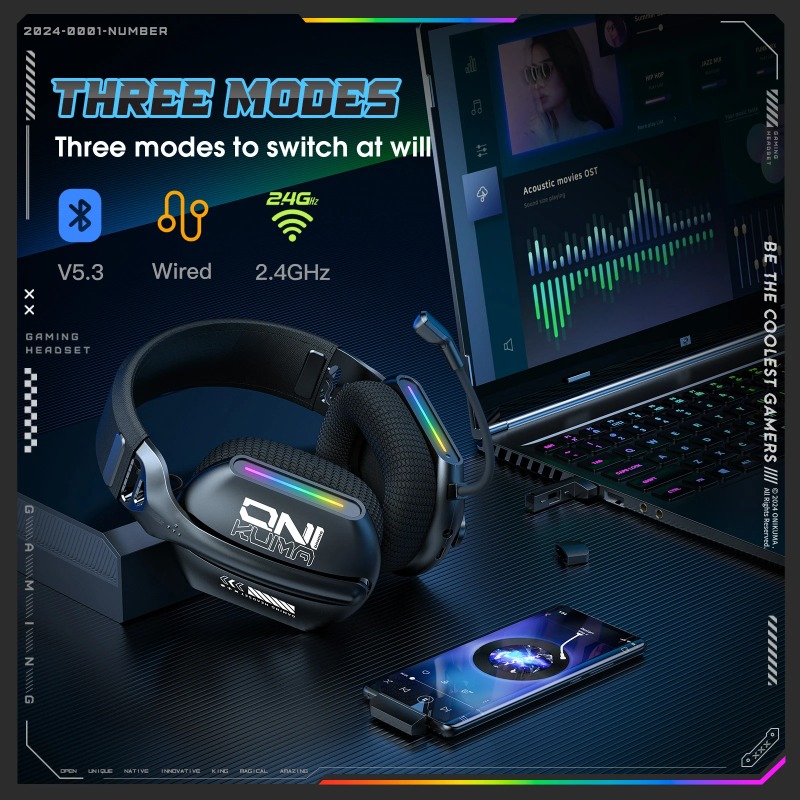 ONIKUMA GT808 Wireless Gaming  - đánh giá và giá Venom Gaming Accessories