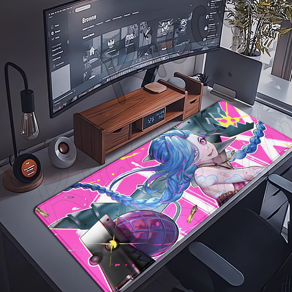Hot Anime LOL Arcane Mousepad  - đánh giá và giá Jinx Gaming Accessories