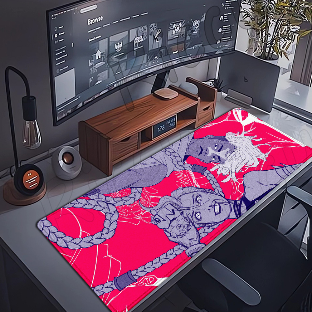Hot Anime LOL Arcane Mousepad  - đánh giá và giá Jinx Gaming Accessories