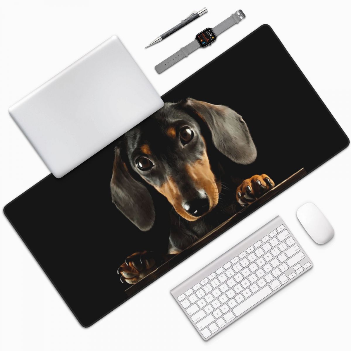 Large Mouse Pad Black Dachshun - đánh giá và giá Gaming Accessories Photo