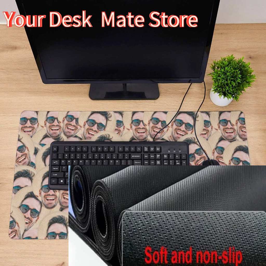 Custom Face Desk Mat Crazy Fac - đánh giá và giá Gaming Accessories Photo