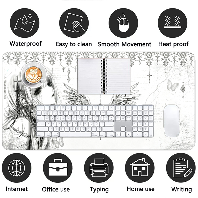 Leather Mousepad Black White A - đánh giá và giá Gaming Accessories Wholesale