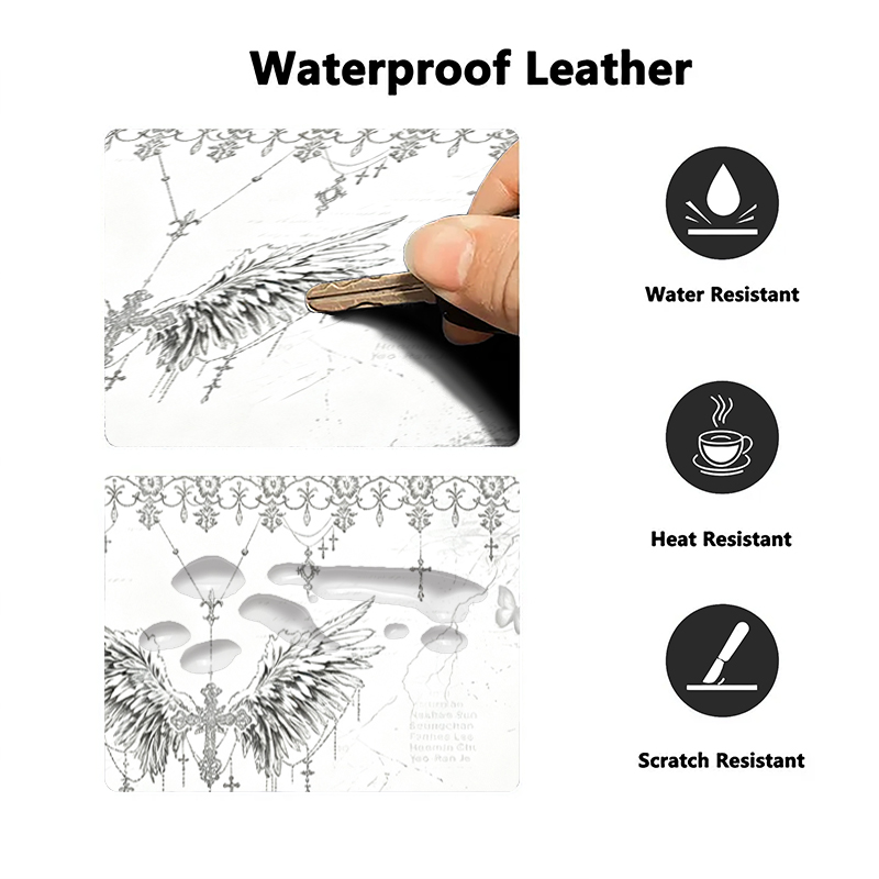 Leather Mousepad Black White A - đánh giá và giá Gaming Accessories Wholesale