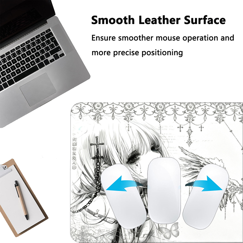 Leather Mousepad Black White A - đánh giá và giá Gaming Accessories Wholesale